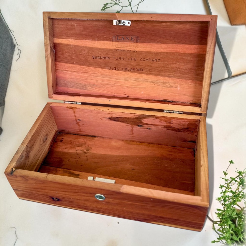 Vintage Lane Cedar Chest Miniature Keepsake Box Shannon Furniture Tulsa OK